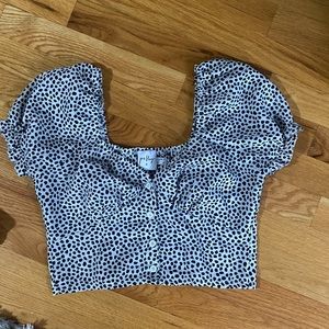 Princess Polly Puff Sleeve Crop Top